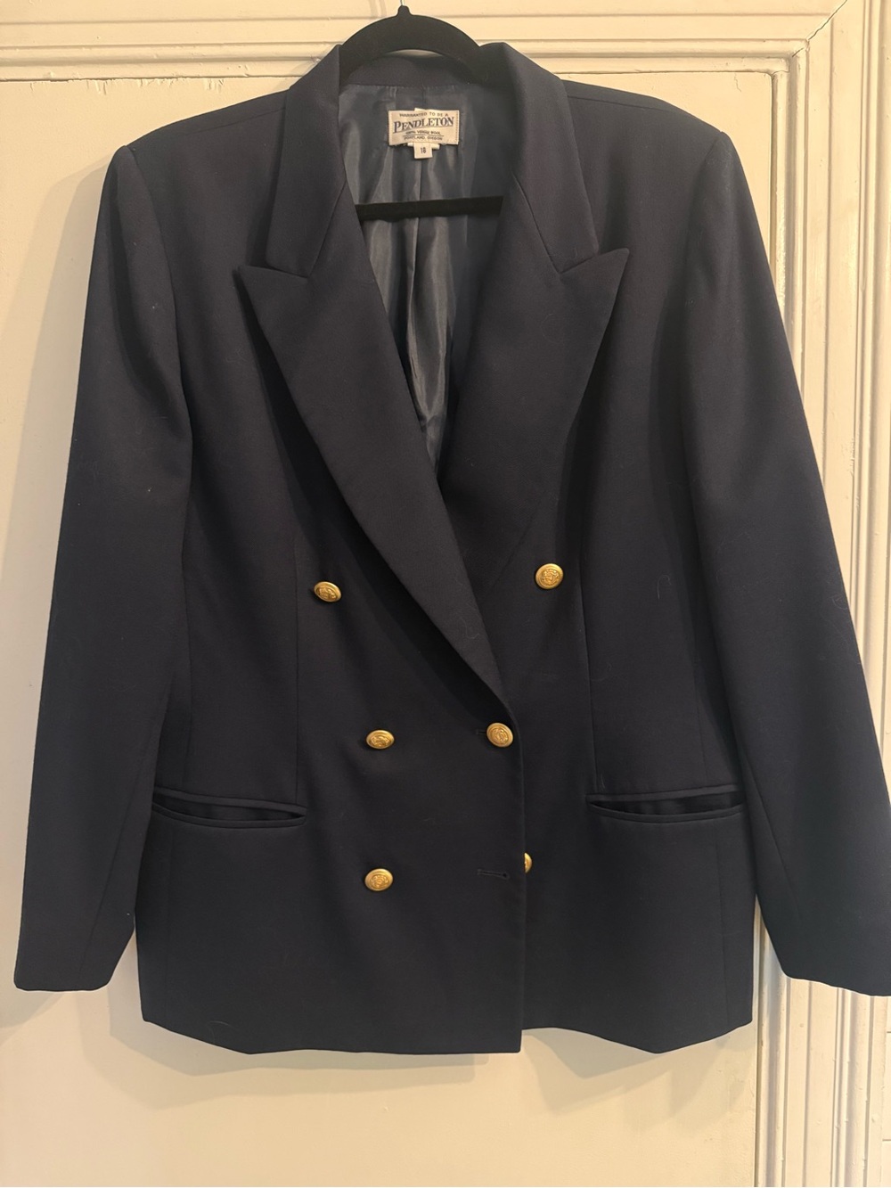Vintage Pendleton Blazer - Navy